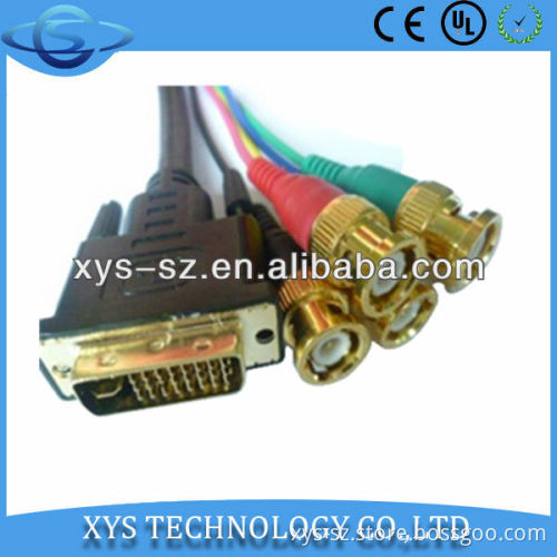 2013new product! dvi 5 bnc cable for DVD players HDTV PC